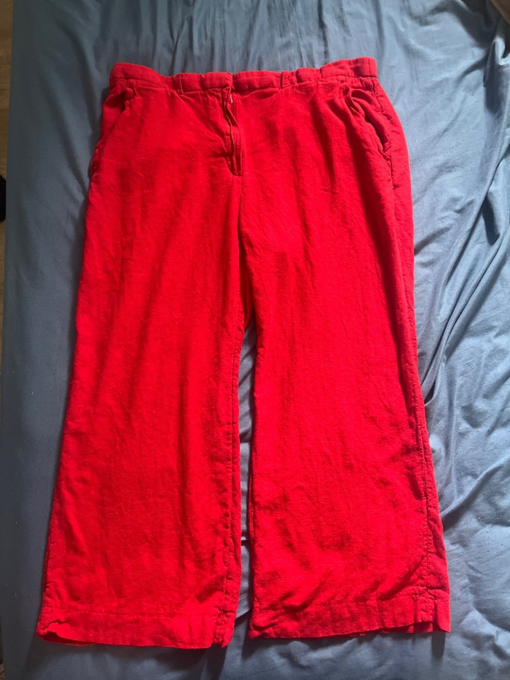 Abercrombie Wide Leg Linen blend trouser
